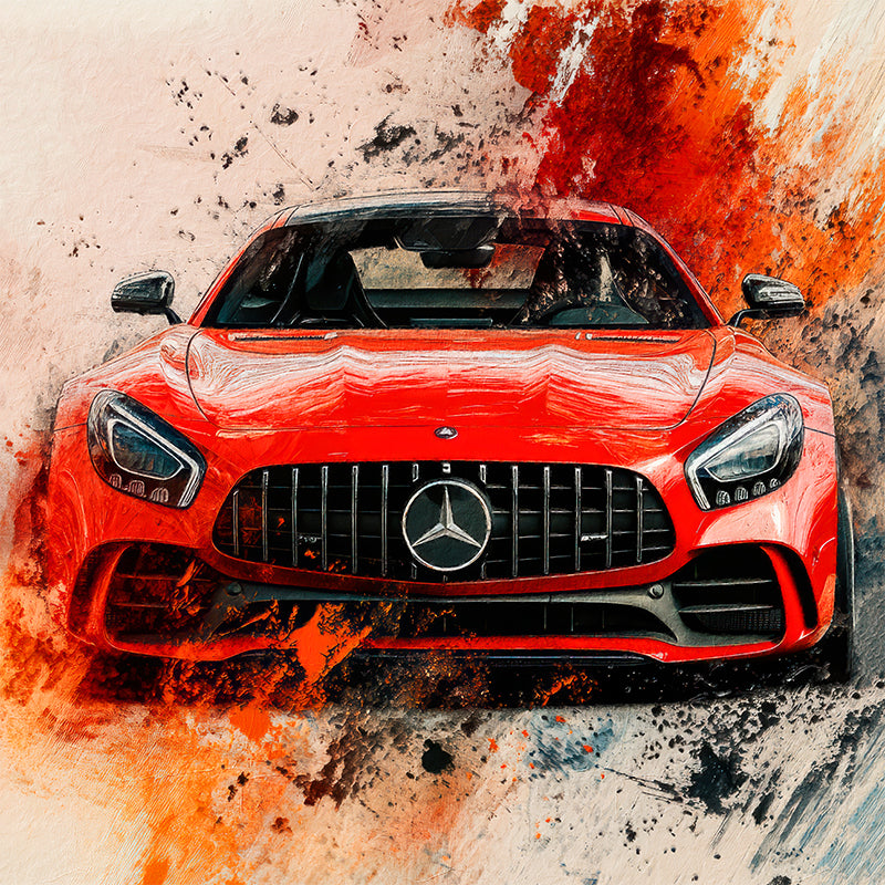 Abstrakter Mercedes AMG GT