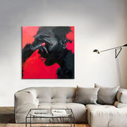 Dame in Rot