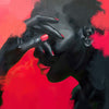 Dame in Rot