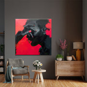 Dame in Rot