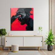 Dame in Rot