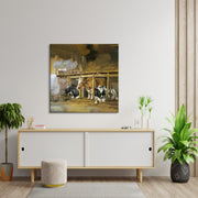 Kühe im Stall _ Jan van Ravenswaay (Inspiration)