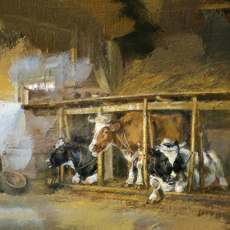 Kühe im Stall _ Jan van Ravenswaay (Inspiration)