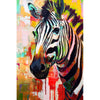Fröhliches Zebra