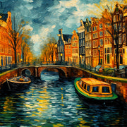 Amsterdam im Van-Gogh-Stil
