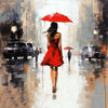 Frau mit Regenschirm II