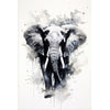 Elefant in Schwarz-Weiß