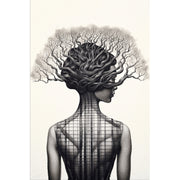Frau mit Baum