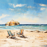 2 Stühle am Strand