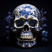 Delfter blauer Totenkopf