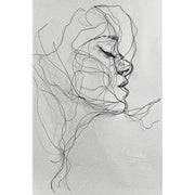 Gesicht in Line Art