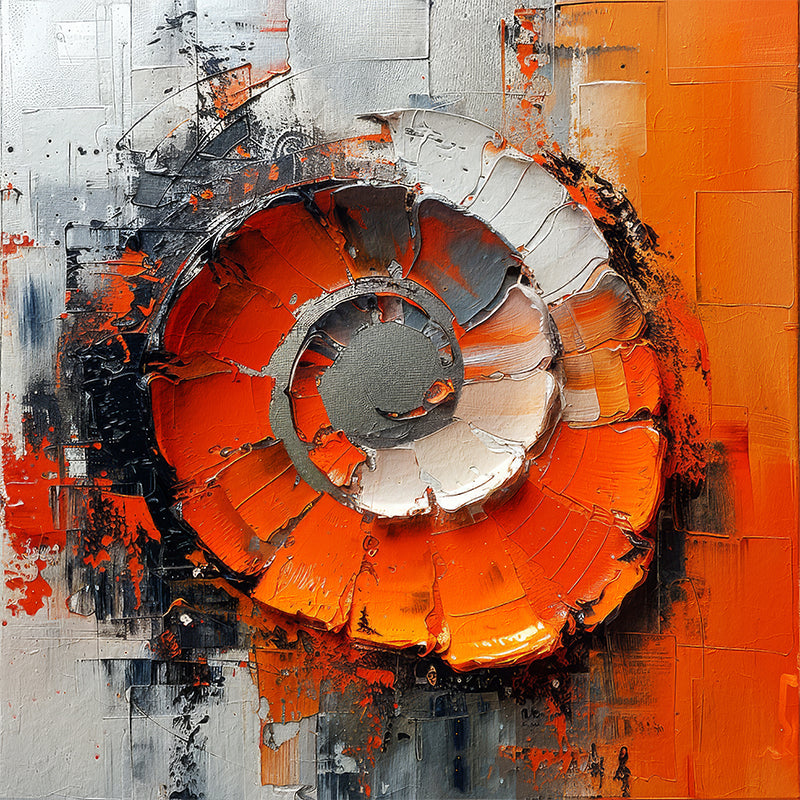 Abstrakter Kreis Orange