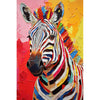 Buntes Zebra