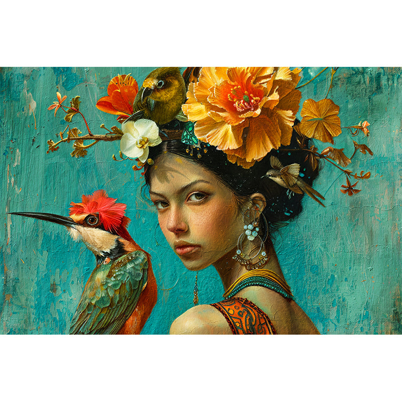 Frau mit Vogel II