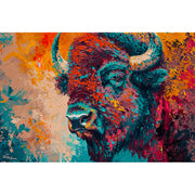 Stier in Farbe