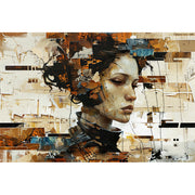 Frau in Mixed Media