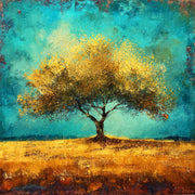 Baum in Türkis