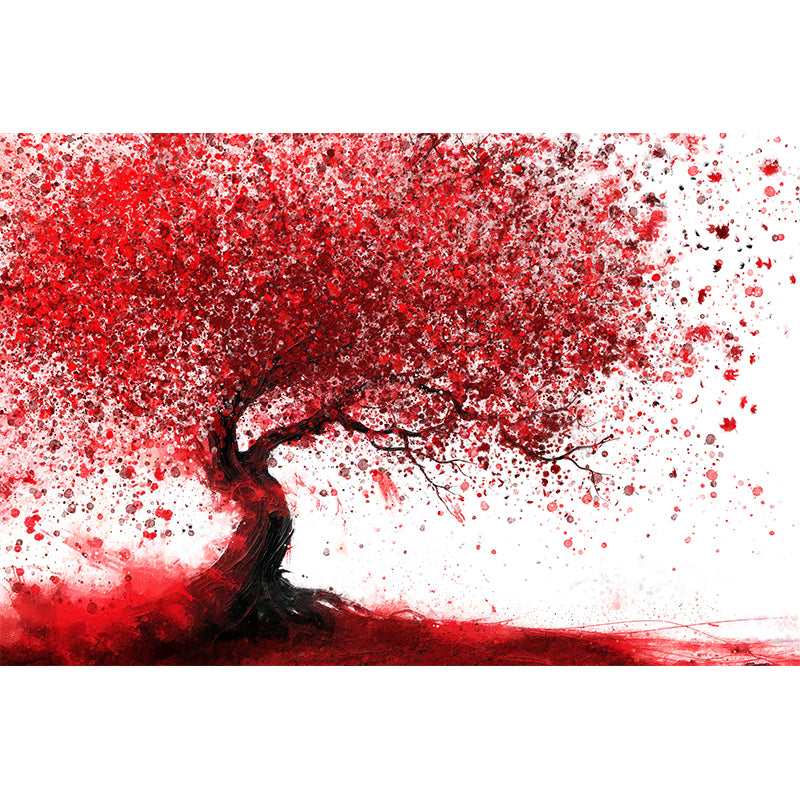 Baum mit roten Blättern