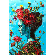 Frida Kahlo mit der Blume I