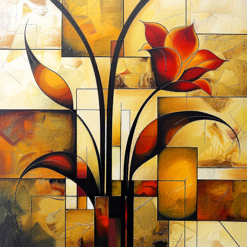 Kunst Abstrakte Blume