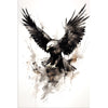 Adler-Gemälde schwarz-weiß