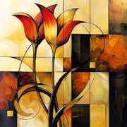 Kunst Abstrakte Blumen