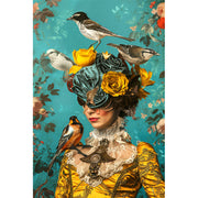Frau im Vintage-Stil