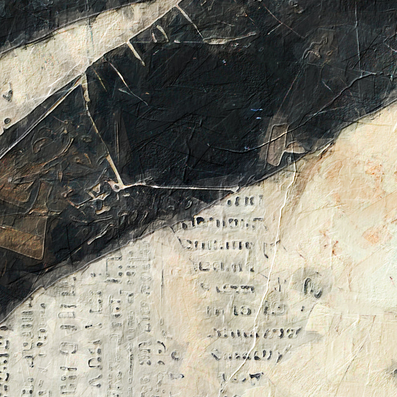 Frau mit Hut – Collage-Kunst