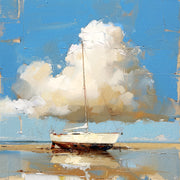 Segelschiff am Strand
