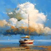 Segelschiff am Strand II