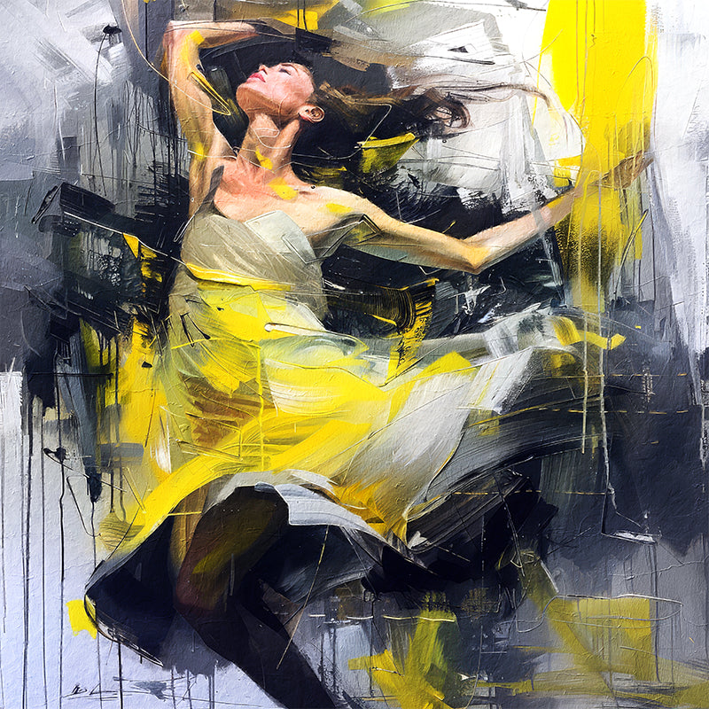 Frau in Abstrakt