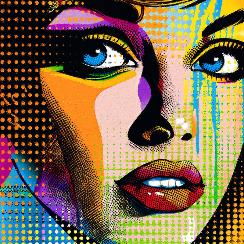 Frau in Pop-Art