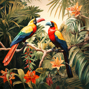 Vögel in der Landschaft