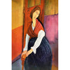 Jeanne Hébuterne im roten Schal - Amedeo Modigliani