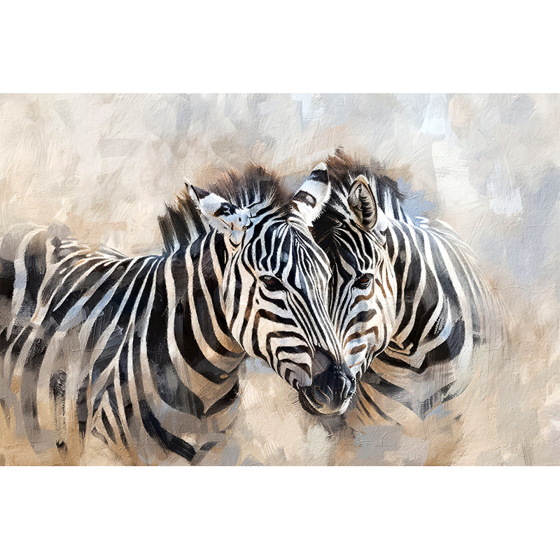 Gemälde Zwei Zebras
