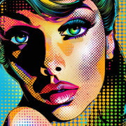 Frau in Pop-Art