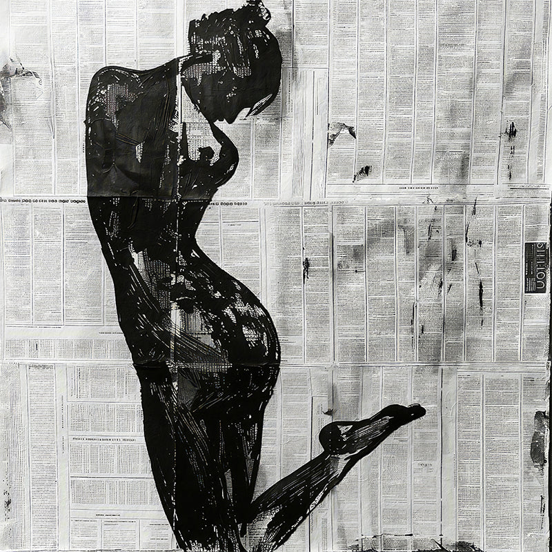 Frau in Schwarz