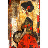 Frau in Rot