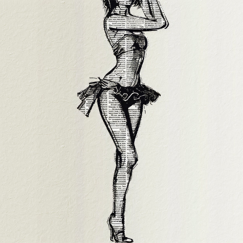 Gemälde Dame