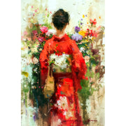 Frau im Kimono