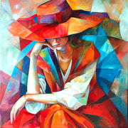 Dame mit Hut