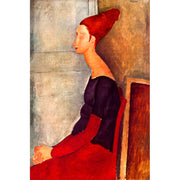 Jeanne Hébuterne in dunkler Kleidung - Amedeo Modigliani
