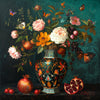 Vintage-Vase mit Blumen
