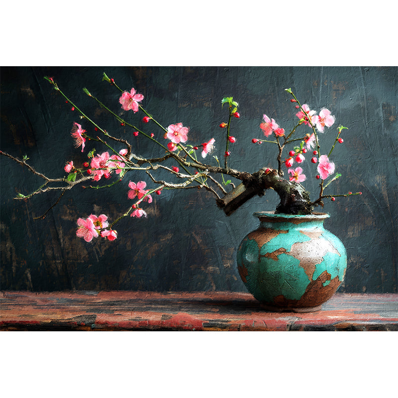 Alte Vase türkis