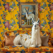 Lama in Vintage-Art