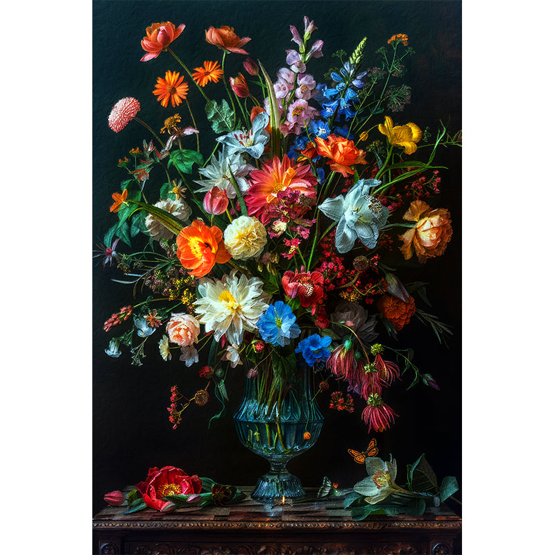 Vintage Vase mit Blumen III