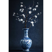 Blaue Kunstvase