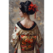 Frau im Kimono Gemälde