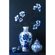 Blauwe Vase Gemälde