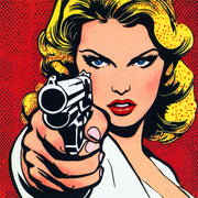 Pop-Art-Frau Comic